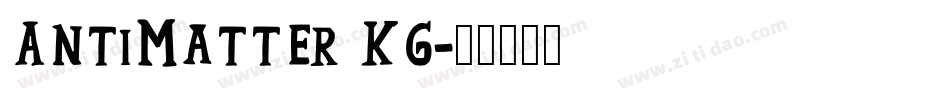 AntiMatter KG字体转换